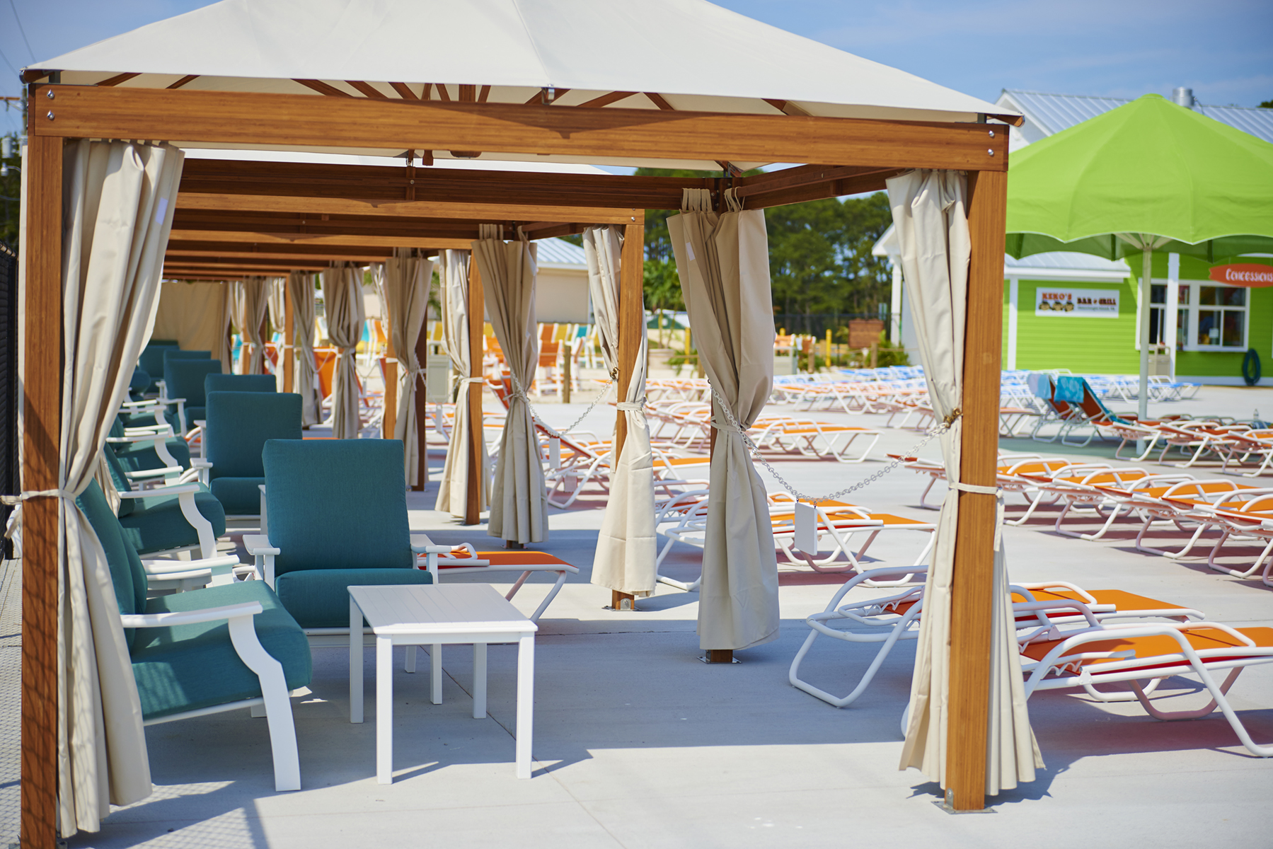 Cabanas at Maui Jack's Waterpark