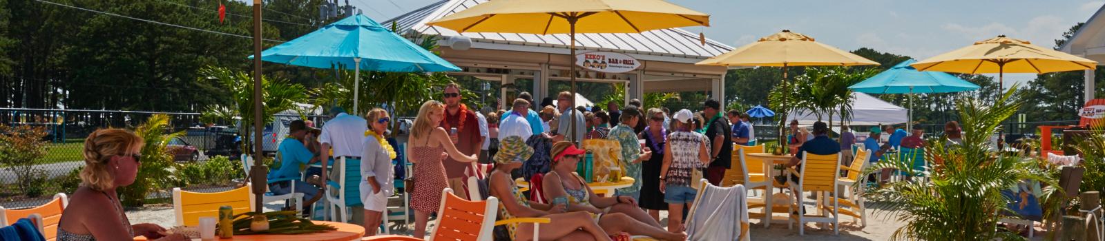Group of people relaxing at Maui Jack's Waterpark